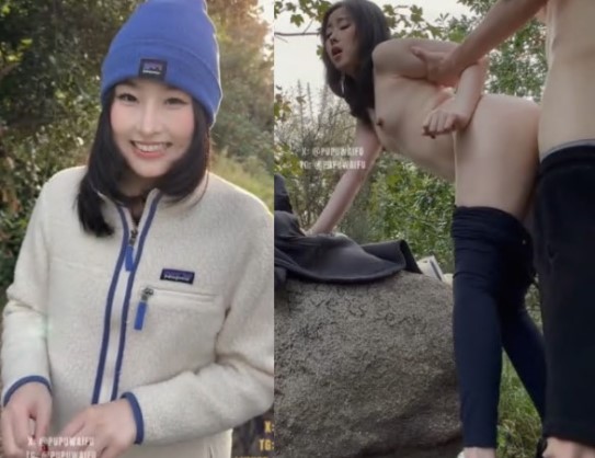 女朋友在图书馆,男朋友叫她去爬山,然后直接在山上日了